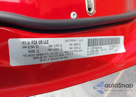 2016 Dodge Dart Sxt Sport Blacktop z USA, uszkodzony, nr VIN 1C3CDFFA8GD791468